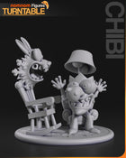 Chibi Courage the Cowardly Dog — Statue by NomNom