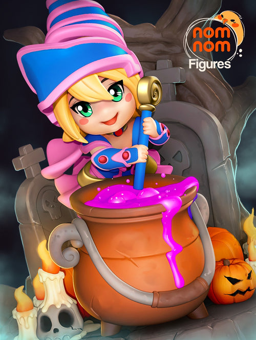 Chibi Dark Magician Girl — YuGiOh — Statue by NomNom