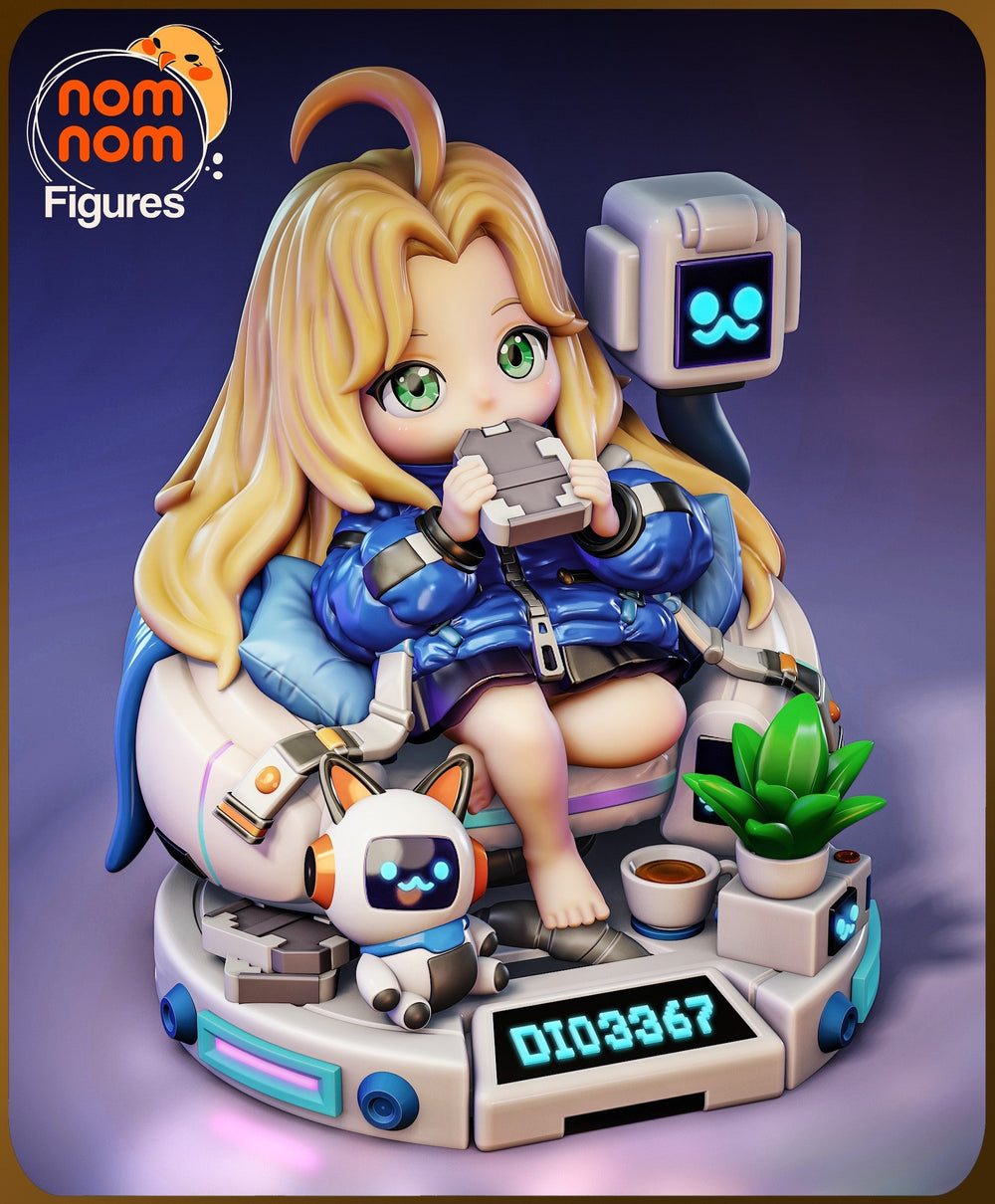 Chibi Diana — Pragmata — Statue by NomNom