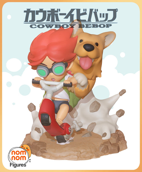 Chibi Ein &amp; Edward — Cowboy Bebop — Statue by NomNom