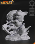 Chibi Ein &amp; Edward — Cowboy Bebop — Statue by NomNom