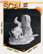 Chibi Great Grey Wolf Sif — Dark Souls — Statue by NomNom