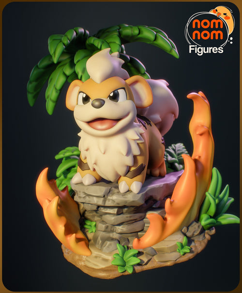 Chibi Growlithe — Pokemon — Statue by NomNom
