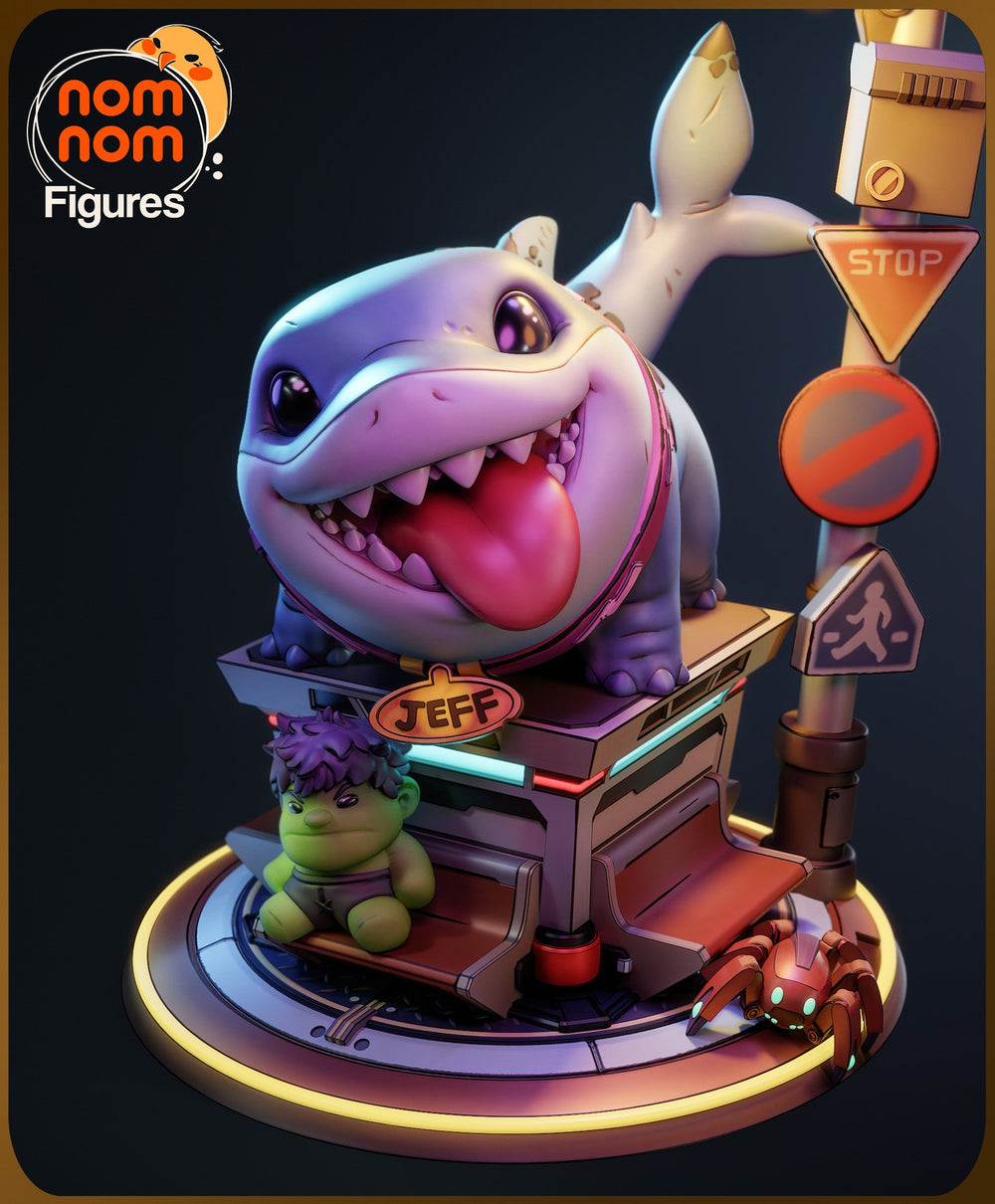 Chibi Jeff — Marvel Rivals — Statue by NomNom