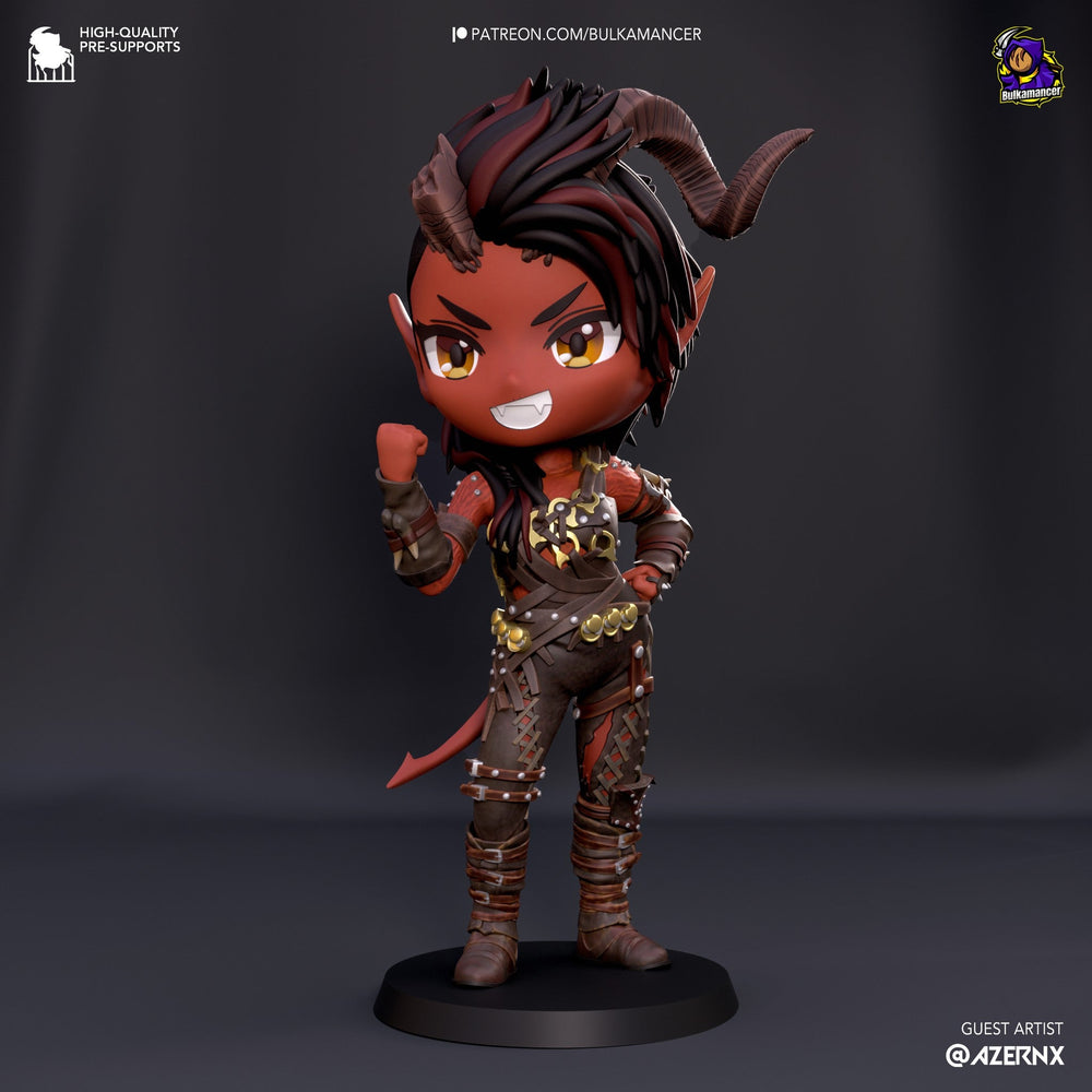 Chibi Karlach — Baldur's Gate 3 — Statue by Bulkamancer