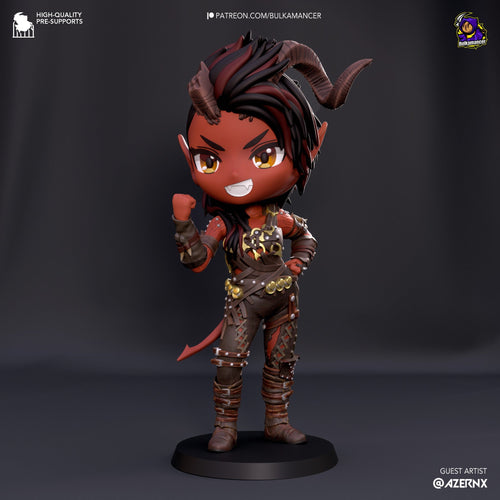 Chibi Karlach — Baldur's Gate 3 — Statue by Bulkamancer