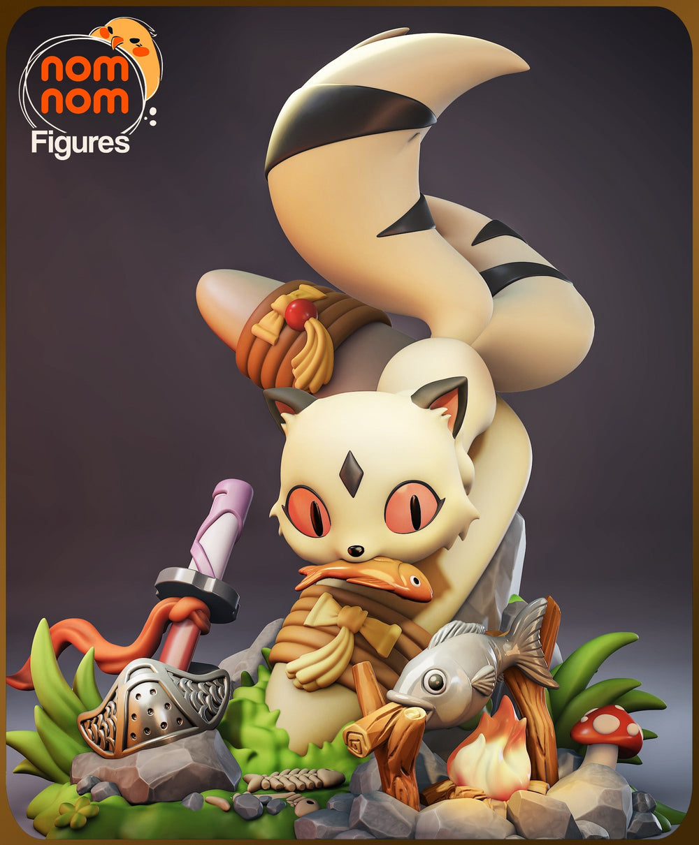 Chibi Kirara — Inuyasha — Statue by NomNom