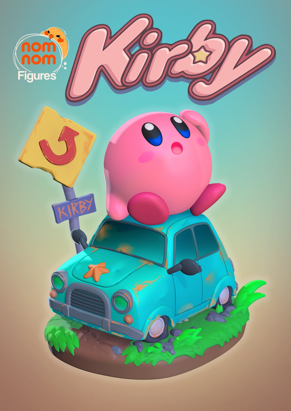 Chibi Kirby — Statue by NomNom