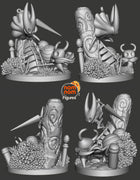 Chibi Knight and Hornet — Hollow Knight — Statue by NomNom