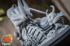 Chibi Knight and Hornet — Hollow Knight — Statue by NomNom