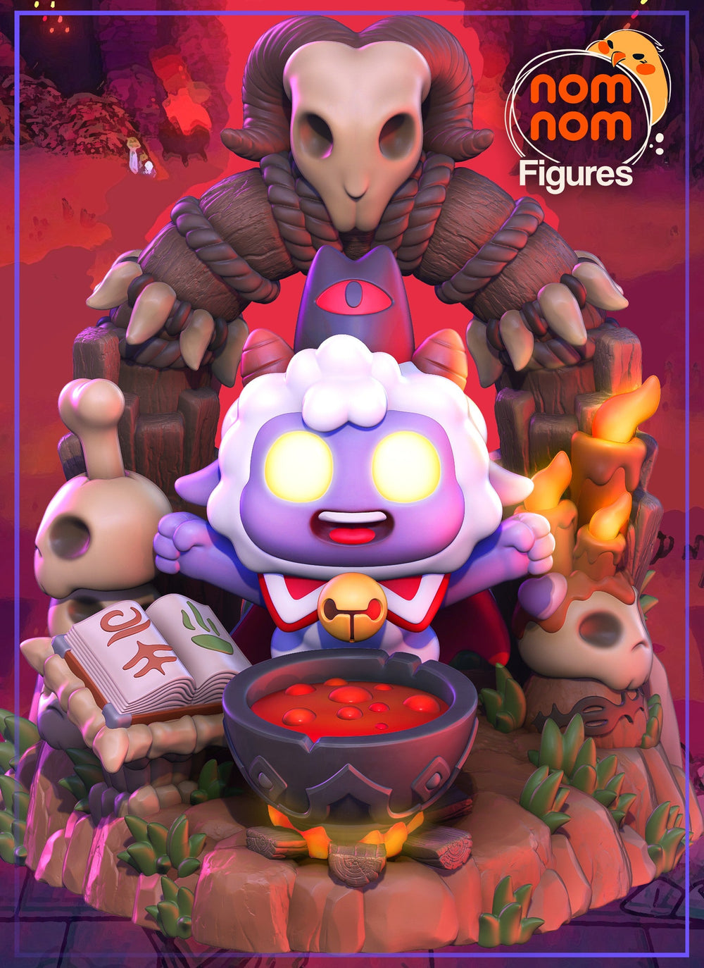 Chibi Lamb — Cult of The lamb — Statue by NomNom
