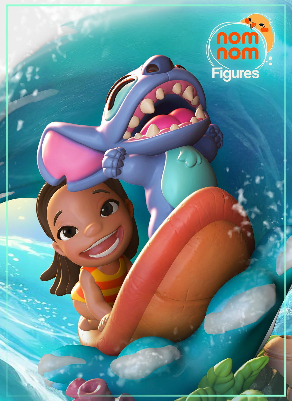 Chibi Lilo and Stitch — Statue by NomNom