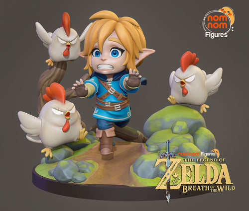 Chibi Link — Zelda Breath of the Wild — Statue by NomNom