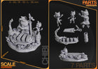 Chibi Meowscular Chef — Monster Hunter — Statue by NomNom
