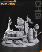 Chibi Meowscular Chef — Monster Hunter — Statue by NomNom