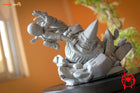Chibi Miles Morales vs Rhino — Spiderman — Statue by NomNom