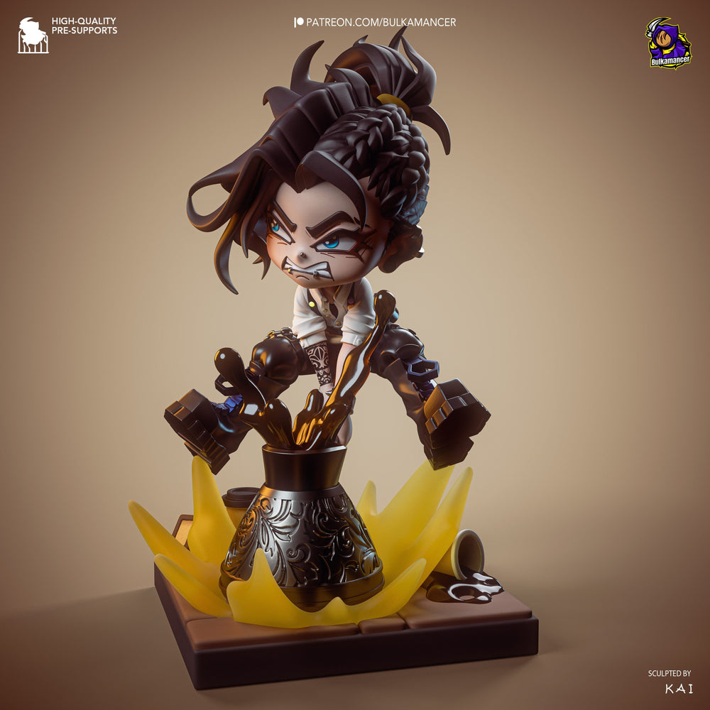 Chibi Mokka — Unbreadable — Statue by Bulkamancer