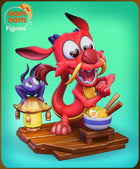 Chibi Mushu — Mulan — Statue by NomNom