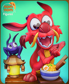 Chibi Mushu — Mulan — Statue by NomNom