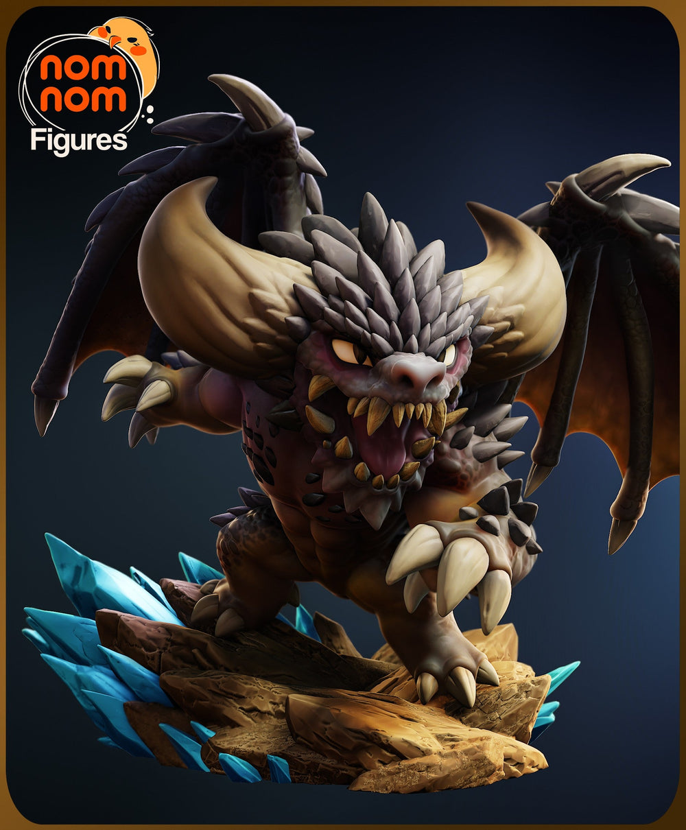 Chibi Nergigante — Monster Hunter World — Statue by NomNom
