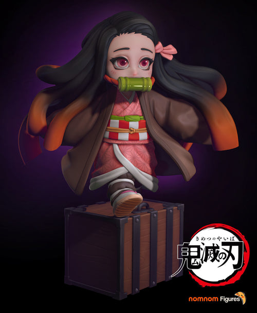Chibi Nezuko — Demon Slayer — Statue by NomNom