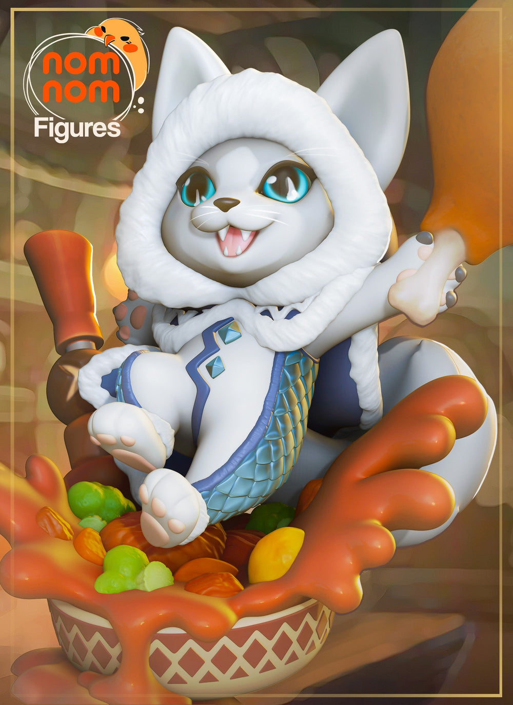 Chibi Palico — Monster Hunter — Statue by NomNom