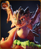 Chibi Rathalos — Monster Hunter World — Statue by NomNom