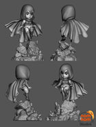 Chibi Raven — Teen Titans — Statue by NomNom
