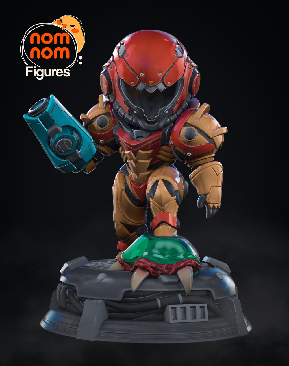 Chibi Samus — Metroid — Statue by NomNom