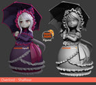 Chibi Shalltear — Overlord — Statue by NomNom