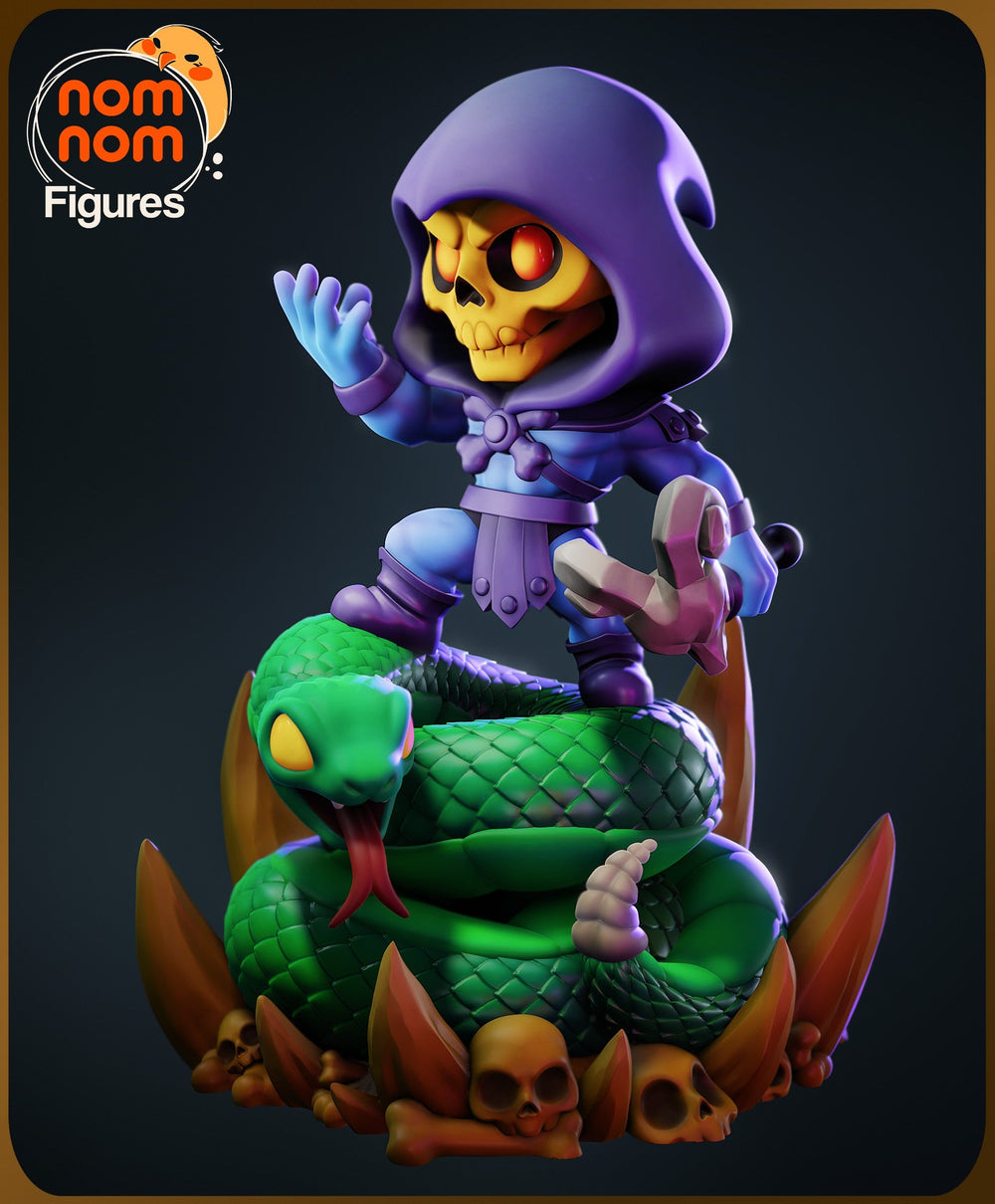 Chibi Skeletor — He-man — Statue by NomNom