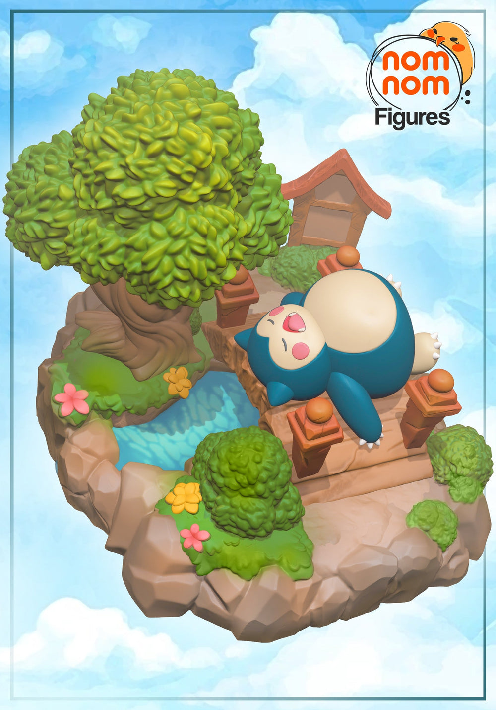 Chibi Snorlax — Pokemon — Statue by NomNom
