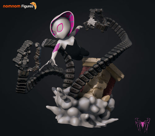 Chibi SpiderGwen — Statue by NomNom