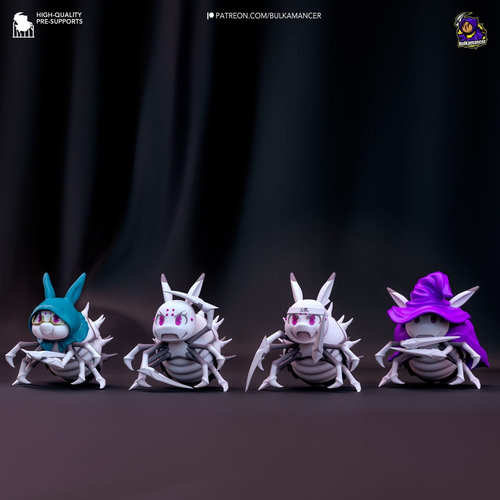 Chibi Spiders — So I'm a Spider, So What? — Statue by Bulkamancer