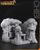 Chibi This is Fine Meme — Statue by NomNom