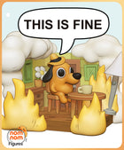 Chibi This is Fine Meme — Statue by NomNom