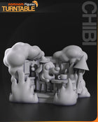 Chibi This is Fine Meme — Statue by NomNom