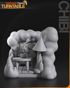 Chibi This is Fine Meme — Statue by NomNom