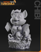 Chibi Tod — The Fox and the Hound — Statue by NomNom