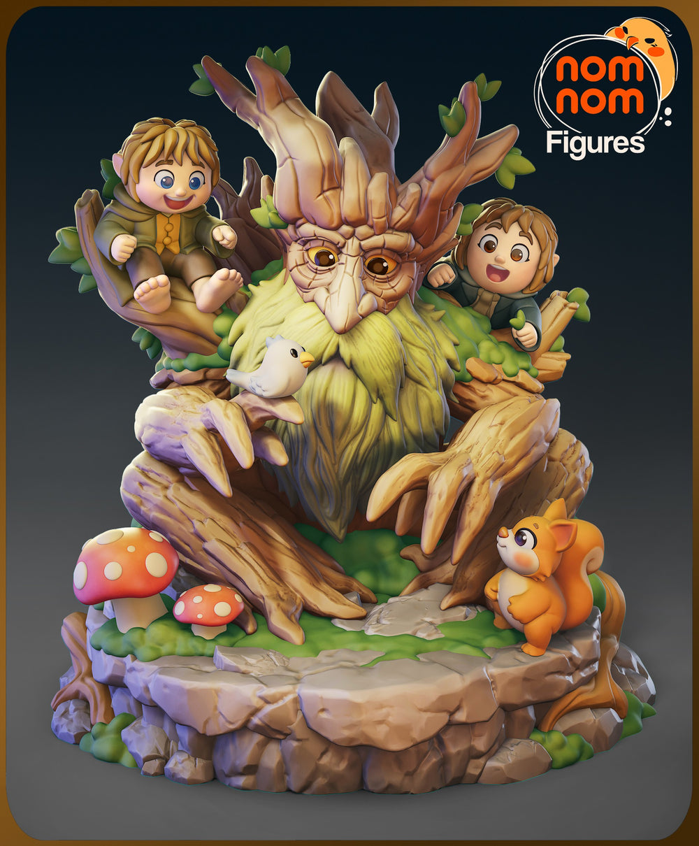 Chibi Tree Beard — Lord of the Rings — Statue by NomNom
