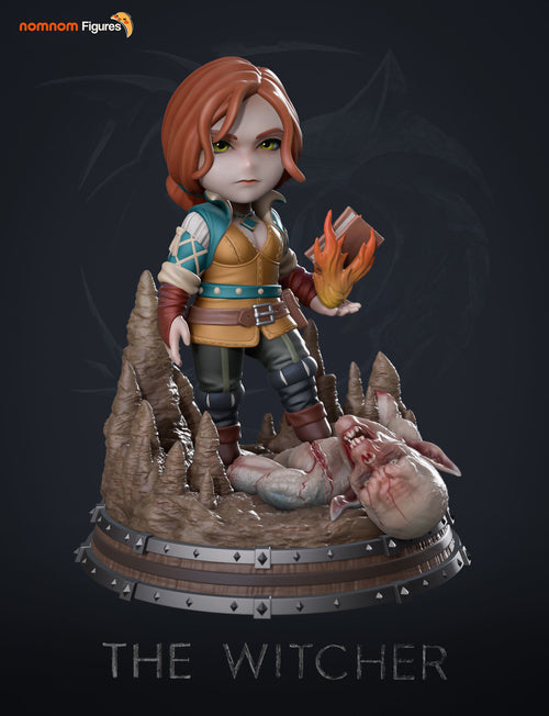 Chibi Triss — Witcher — Statue by NomNom
