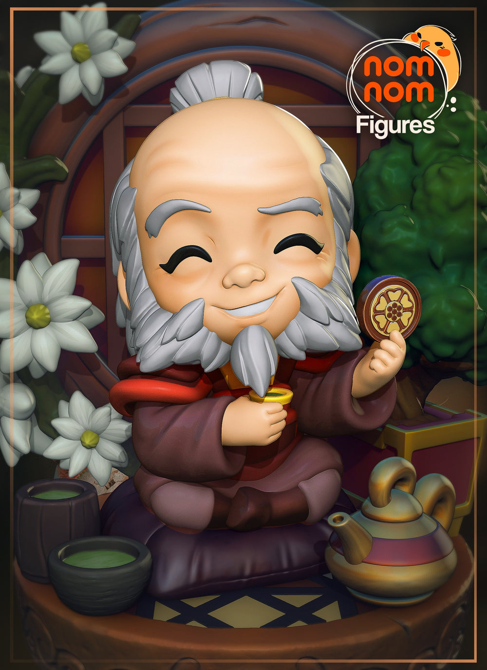 Chibi Uncle Iroh — Avatar — Statue by NomNom