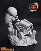 Chibi Wall-e and Eve — Statue by NomNom
