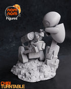 Chibi Wall-e and Eve — Statue by NomNom