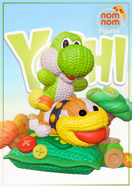 Chibi Yoshi — Yoshi's Woolly World — Statue by NomNom