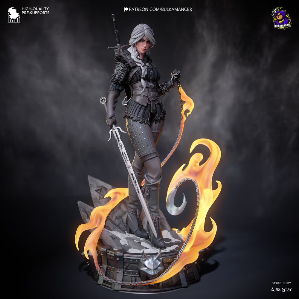 Ciri (Stylized) — The Witcher 4 — Statue by Bulkamancer