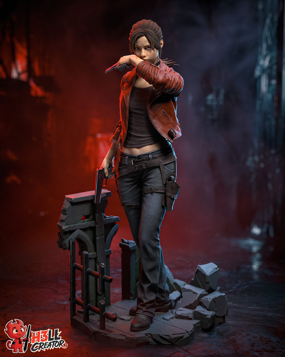 Claire Redfield — resident evil — Statue by H3llcreator