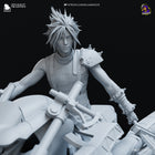 Cloud Strife on Hardy-Daytona — Final Fantasy VII — Statue by Bulkamancer