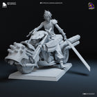 Cloud Strife on Hardy-Daytona — Final Fantasy VII — Statue by Bulkamancer