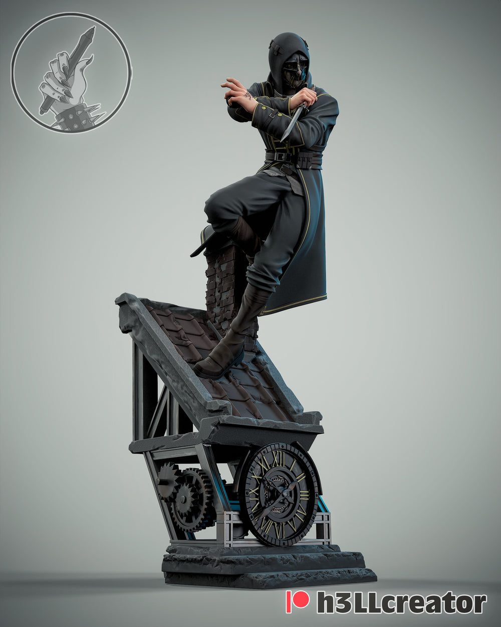 Corvo Attano — arkane-studios — Statue by H3llcreator